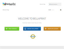 Tablet Screenshot of bellaprintusa.com